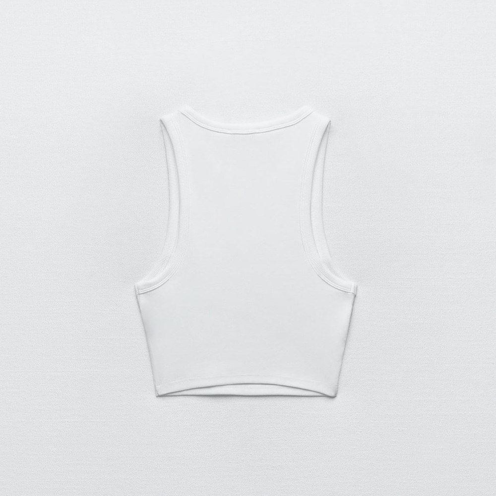 Zara Basic Rib Tank Top - Picture 4 of 7